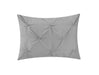 Chic Home Mycroft Pinch Pleated Ruffled Bed In A Bag Soft Microfiber Sheets 10 Pieces Comforter Decorative Pillows & Shams - Twin 66x90, Silver - Twin