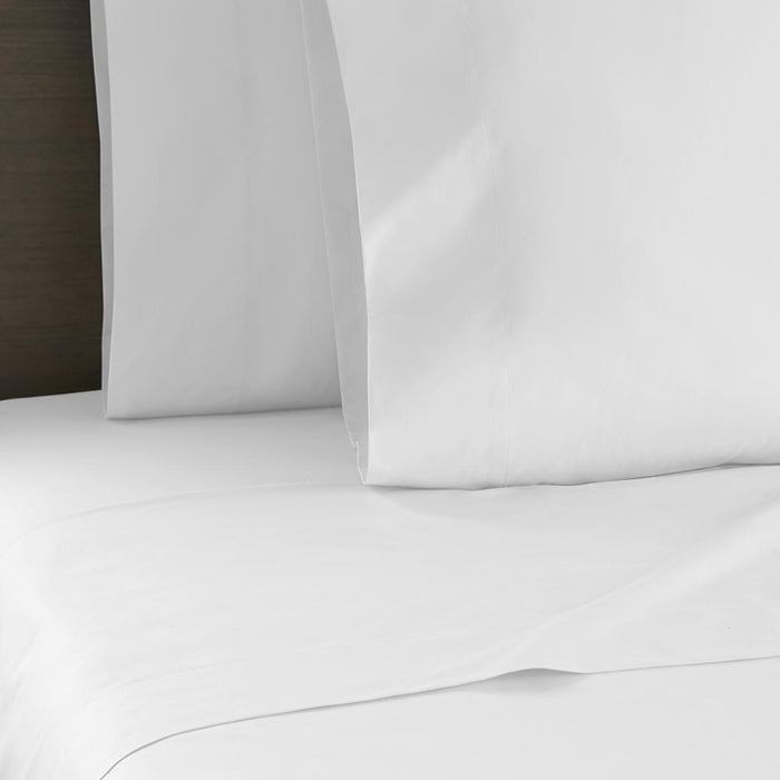 250 Thread Count Cotton Percale Sheet Set, Queen, Pure White - Queen,Pure White
