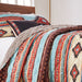Greenland Home Red Rock Quilt and Pillow Sham Set, 3-Piece Full/Queen, Clay - Full/Queen