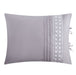 Chic Home Brice Comforter Set Pleated Embroidered Design Bed In A Bag - Sheet Set Decorative Pillows Shams Included - 9 Piece - King 104x92", Lilac - King