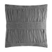 NY&C Home Desiree 5 Piece Cotton Comforter Set Contemporary Striped Clip Jacquard Bedding - Decorative Pillows Shams Included, King, Grey - King