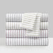Chic Home Kailey Sheet Set Solid White With Dot Striped Pattern Print Design - Includes 1 Flat, 1 Fitted Sheet, and 1 Pillowcase - 3 Piece - Twin 66x102", Green - Green