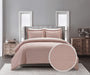 Chic Home Laurel Duvet Cover Set Graphic Herringbone Pattern Print Design Bedding - Pillow Shams Included - 3 Piece - Queen 90x90", Blush - Queen