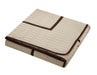 Chic Home Antoine Geometrical Design Elegant 8 PC Quilted Bed In A Bag Sheet Set Decorative Pillows & Shams - Twin 66x92, Beige - Twin