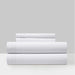 Chic Home Savannah Sheet Set Solid Color With Dual Stripe Embroidery - Includes 1 Flat, 1 Fitted Sheet, and 1 Pillowcase - 3 Piece - Twin 66x102", White - White