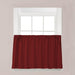 Saturday Knight Ltd Holden High Quality Stylish Soft And Clean Look Window Tier Pair - 2 Piece - 57x24", Garnet - 57x24
