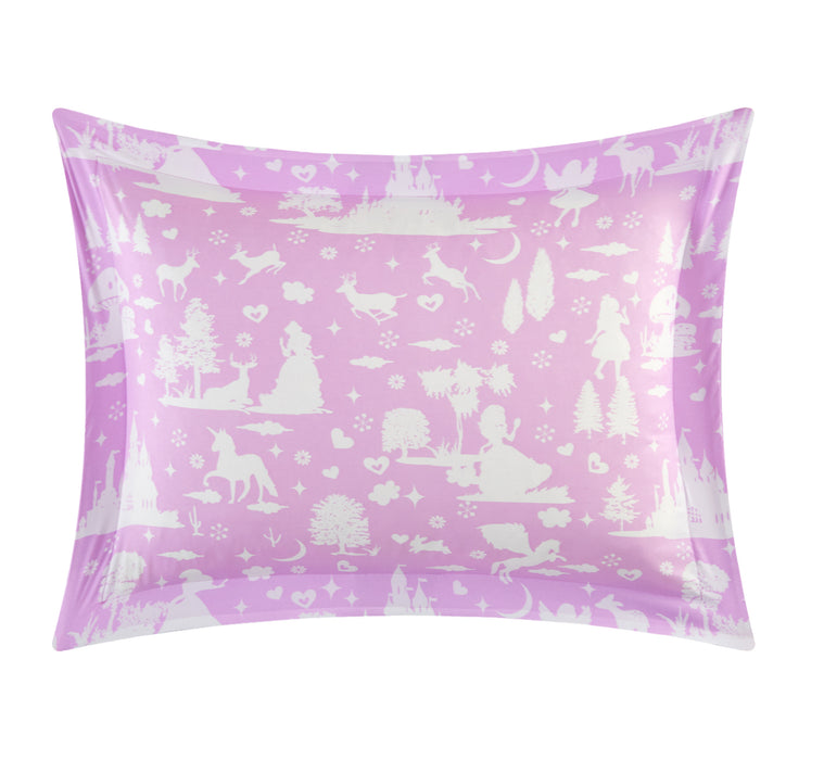 Chic Home Excalibur 5 Piece Comforter Set "Fantasy Forest" Fairy Tale Design Throw Blanket Decorative Pillow Shams Included Full Lavender - Full
