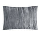 Chic Home Westmont 4 Piece Comforter Set Crinkle Crushed Velvet Bedding - Decorative Pillow Shams Included King Grey - King