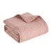 Chic Home Xavier Quilt Set Geometric Square Tile Pattern Bedding - Pillow Shams Included - 3 Piece - Queen 90x92", Rose - Queen