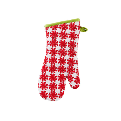 SKL Home Saturday Knight Ltd Peppermint Candy Single Quilted, Candy Print And Green Trim Candy Placemat - 7x14", Multi - 7x14"