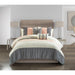 Chic Home Fay Comforter Set Ruched Color Block Design Bed In A Bag Blush, King - King