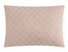 NY&C Home Trinity 5 Piece Cotton Blend Comforter Set Jacquard Interlaced Geometric Pattern Design Bedding - Decorative Pillows Shams Included, King, Blush - King
