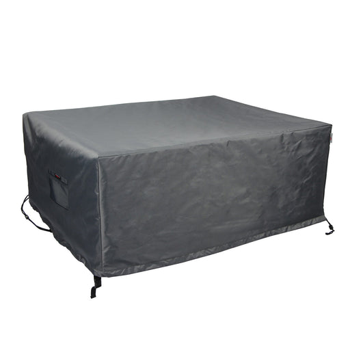 Summerset Shield Titanium 3-Layer Polyester Water Resistant Outdoor Fire Table Cover - 53x33", Dark Grey - 53x33