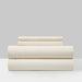 Chic Home Savannah Sheet Set Solid Color With Dual Stripe Embroidery - Includes 1 Flat, 1 Fitted Sheet, and 1 Pillowcase - 3 Piece - Twin 66x102", Beige - Beige