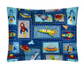 Chic Home Spaceship 5 Piece Comforter Set "Space Explorer" Design Bedding - Throw Blanket Decorative Pillow Shams Included Full Blue - Full