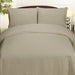 Plazatex Embossed Dobby Stripe Microfiber Comforter Bed In A Bag Set - Queen 86x86", Gray - Queen
