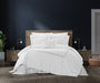 Chic Home Santorini Cotton Comforter Set Dual Stripe Embroidered Border Hotel Collection Bed In A Bag Bedding - Includes Sheets Pillowcases Decorative Pillow Shams - 8 Piece - King 106x96, Grey - King