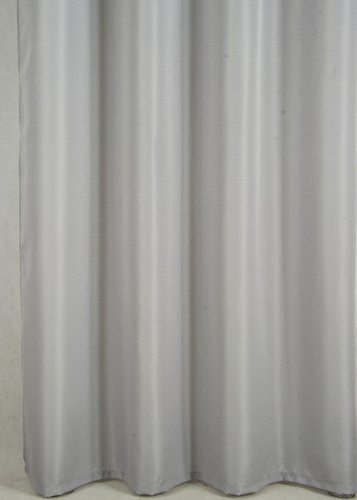 Olivia Gray Gilbert Solid Single Grommet Curtain Panel Pair - 54x63", Gray - 54x63"