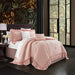 Chic Home Kensley Comforter Set Washed Crinkle Ruffled Flange Border Design Bedding Blush, Twin - Twin