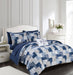 Chic Home Millennia 8 Piece Reversible Comforter Set Patchwork Bohemian Paisley Print Design Bed in a Bag Queen Blue - Queen