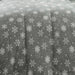 Micro Flannel Reverse to Sherpa Comforter Set, Twin, Snowflakes Gray - Twin,Snowflakes Gray