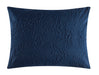 Chic Home Mayflower Comforter Set Embossed Medallion Scroll Pattern Design Bed In A Bag Navy, King - King