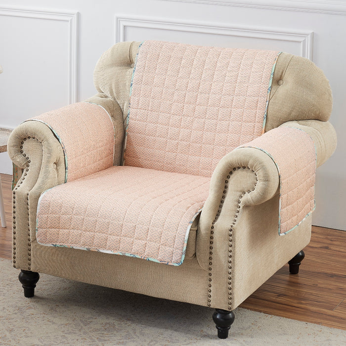 Greenland Home Fashions Barefoot Bungalow Phoenix Furniture Protector - Arm Chair 81x81", Turquoise - 81x81,Phoenix Turquoise