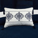 Chic Home Mayflower Comforter Set Embossed Medallion Scroll Pattern Design Bed In A Bag Navy, Twin XL - Twin XL