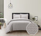 Chic Home Blaine Duvet Cover Set Contemporary Two Tone Striped Chevron Pattern Bedding - Pillow Shams Included - 3 Piece - King 104x90", Taupe - King
