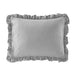 Chic Home Ashford Quilt Set Crinkle Crush Ruffled Drop Design Bed In A Bag Bedding - Sheets Pillowcases Pillow Shams Included - 7 Piece - King 80x76", Grey - King