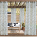 Commonwealth Outdoor Decor Two-tone Leaf Sheer Grommet Curtain - Green