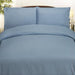 Plazatex Embossed Dobby Stripe Microfiber Comforter Bed In A Bag Set - Light Blue