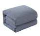 Chic Home Morgan Duvet Cover Set Contemporary Two Tone Striped Pattern Bedding - Pillow Shams Included - 3 Piece - King 104x90", Navy - King