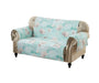 Greenland Home Fashions Barefoot Bungalow Ocean Furniture Protector - Loveseat 103x76", Turquoise - 103x76,Ocean Turquoise
