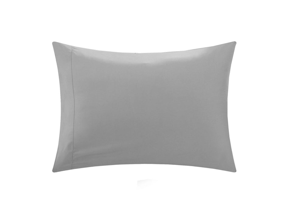 Chic Home Mycroft Pinch Pleated Ruffled Bed In A Bag Soft Microfiber Sheets 10 Pieces Comforter Decorative Pillows & Shams - Twin 66x90, Silver - Twin