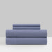 Chic Home Denise Sheet Set Super Soft Graphic Herringbone Print Design - Includes 1 Flat, 1 Fitted Sheet, and 1 Pillowcase - 3 Piece - Twin 66x102", Navy - Navy