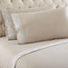 Shavel Micro Flannel Quality Lace-Edged Sheet Set - Twin Flat/Fitted Sheet 66x96/75x39x14" Pillowcase 21x32" - Taupe. - Twin,Taupe