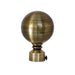 Versailles LX01 Ball Finial Rod Set - 48x86", Antique Brass/Brushed Brass - 48x86