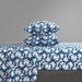 Chic Home Amira Sheet Set Watercolor Overlapping Rings Pattern Print Design - Includes 1 Flat, 1 Fitted Sheet, and 2 Pillowcases - 4 Piece - King 108x102", Navy - Navy