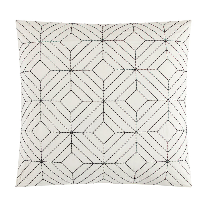 Chic Home Miles 8 Piece Comforter Set Contemporary Geometric Hexagon Pattern Print Design Bed In A Bag Bedding Blue