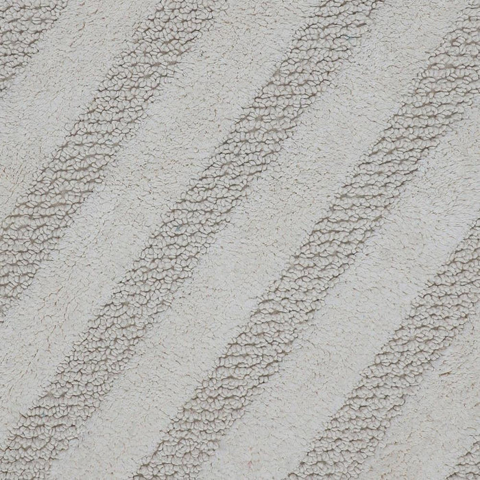 Unique Stripe Honeycomb Sculptured Bath Rug Is Made Soft Plush Cotton Is Super Soft The Touch 21" X 34" Ivory - 21" X 34"