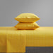 Chic Home Raven Sheet Set Solid Color With White Spots Animal Pattern Print Design - Includes 1 Flat, 1 Fitted Sheet, and 1 Pillowcase - 3 Piece - Twin 66x102", Yellow - Yellow