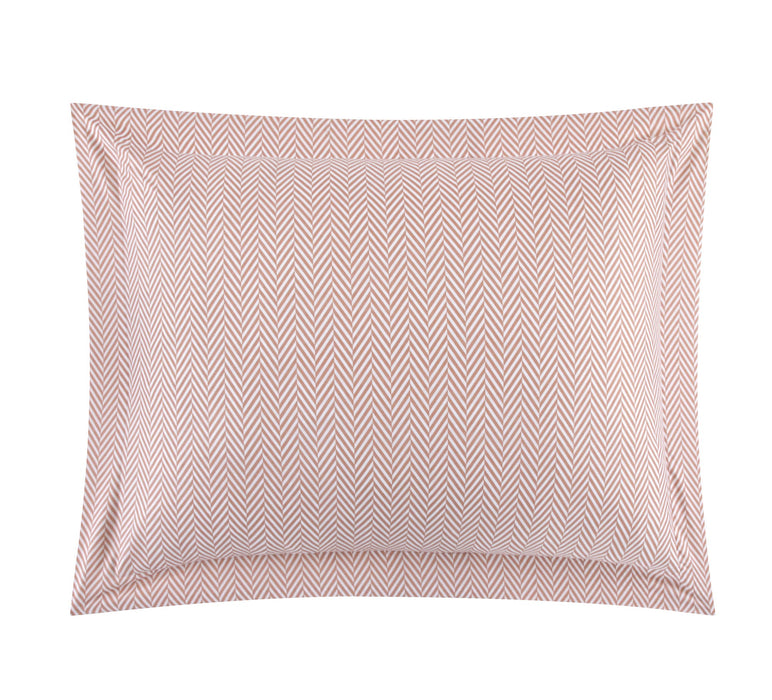 Chic Home Laurel Duvet Cover Set Graphic Herringbone Pattern Print Design Bedding - Pillow Shams Included - 3 Piece - King 104x90", Blush - King