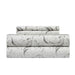 Chic Home Ava Comforter Set Color Block Floral Pleated Stitching Print Details Design Bed In A Bag Bedding - Sheets Pillowcases Decorative Pillow Shams Included - 8 Piece - King 106x92", Grey - King