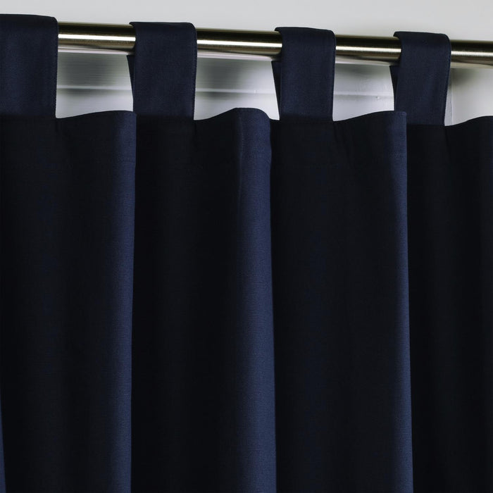 Thermalogic Weathermate Room Darkening UV Protection Tab Top Curtain Panel Pair for Windows Navy