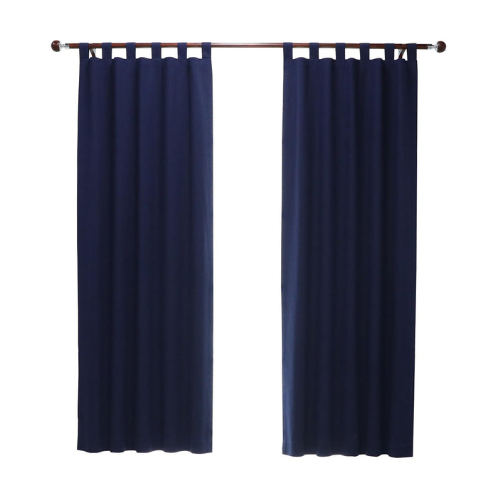 Thermalogic Weathermate Room Darkening UV Protection Tab Top Curtain Panel Pair for Windows Navy
