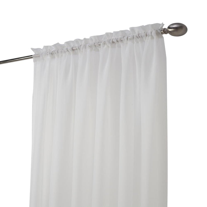 Habitat Rhapsody Voile Sheer Rod Pocket Light Filtering style Allows Natural Light Flow Curtain Panel Shell