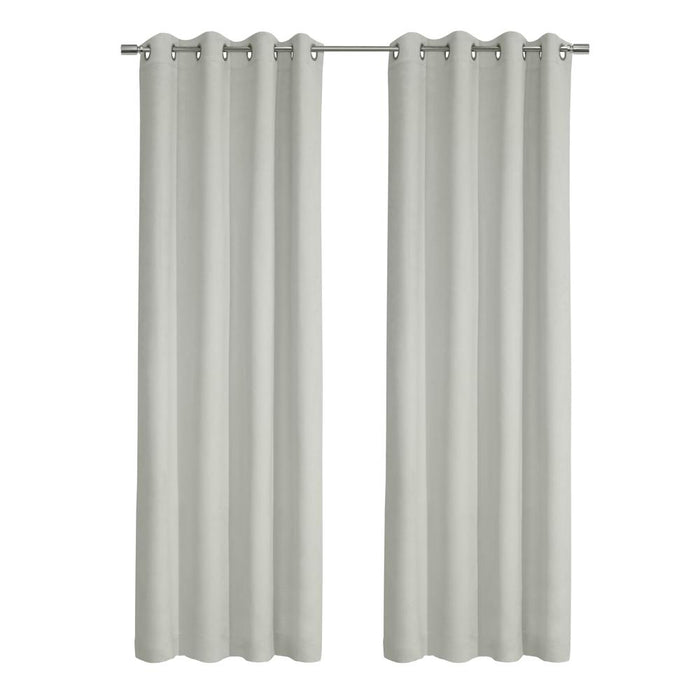 Thermaplus Navar Blackout Window Treatment Grommet Curtain Panel for Bedroom Livingroom White