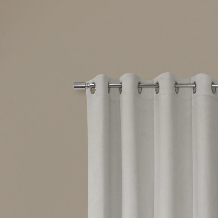 Thermaplus Navar Blackout Window Treatment Grommet Curtain Panel for Bedroom Livingroom White