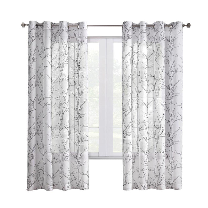 Commonwealth Lisette Grommet Curtain Panel Window Dressing - White